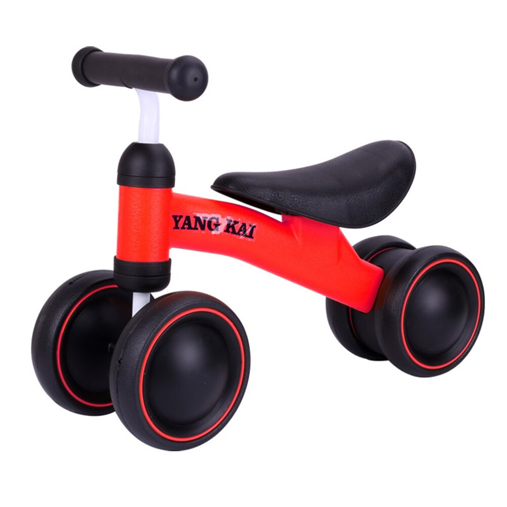 Patinete de cuatro ruedas para niños, andador de equilibrio para bebés, Sin Pedal: A