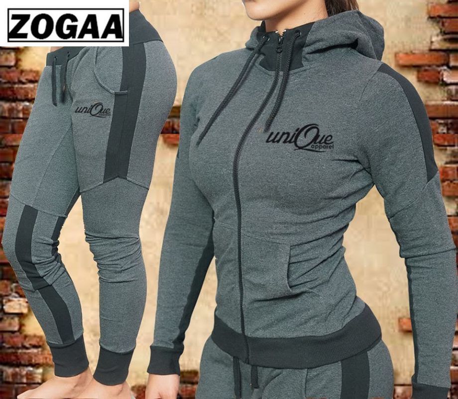 ZOGAA Vrouwen Outfits 2 Delige Set Hooded Sweatshirts Met Broek Solid Slim Casual Zweet Pak Bijpassende Sets voor Vrouwen Trainingspak