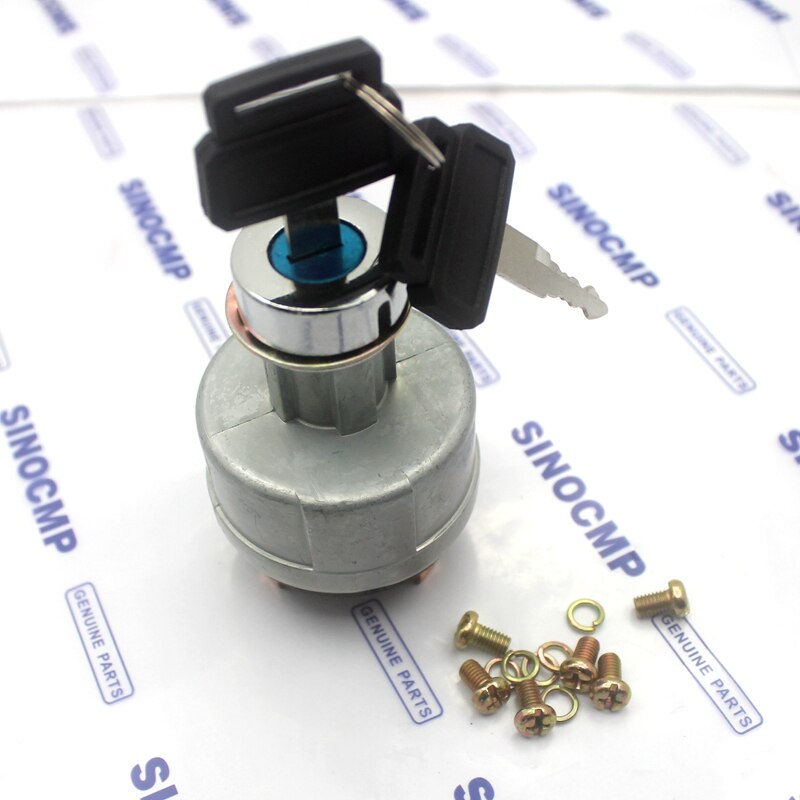 2 toetsen Ontsteking Starter Switch voor Daewoo DH220-5 DH200-7 Graafmachine, 3 maand garantie