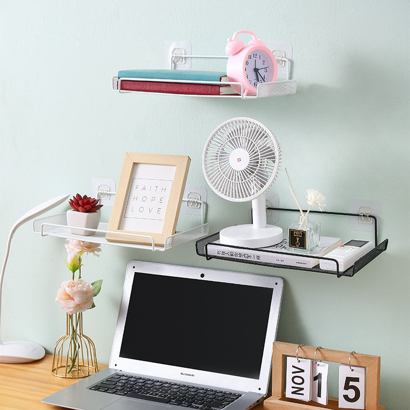 1Pc WIFI Router Plank Stand Wandmontage Opbergdoos Draagbare Minimalistische Office Organizer Diversen Thuis Opbergrek Houders
