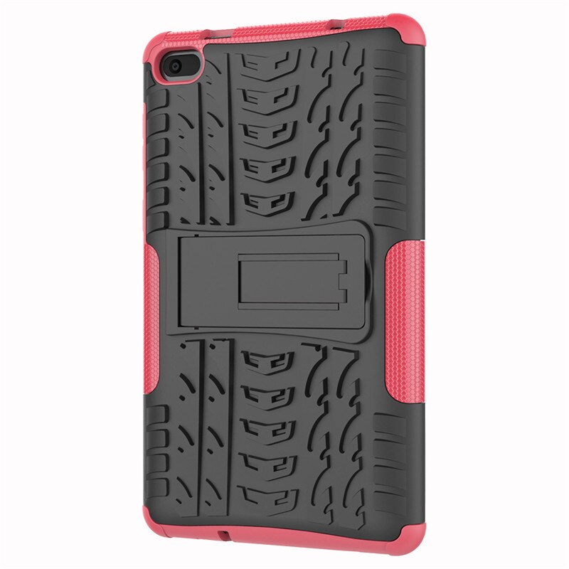 Funda para Lenovo Tab E7 E 7 TB-7104F TB-7104 7,0 pulgadas Funda resistente 2 en 1 híbrida resistente Funda soporte para Tablet Capa: rose red