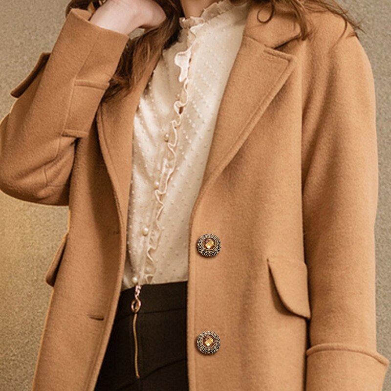 17mm/23mm Square Rhinestone Buttons Sparkling Crystal Glass Stone Craft Buttons DIY Clothes Decoration Sewing Accessories