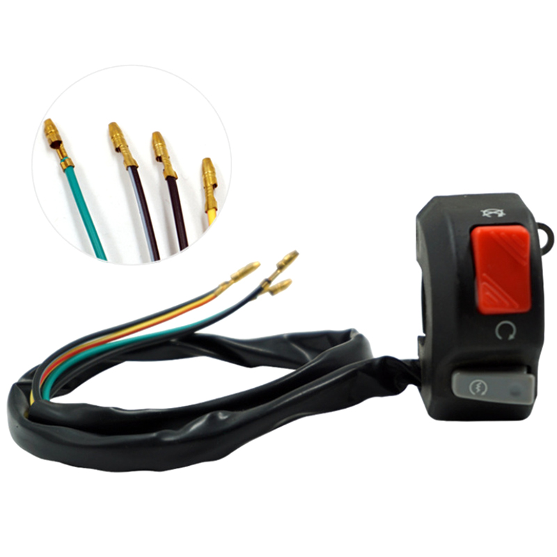 Universal- 7/8 zoll Motorrad Schalter Lenker Nebel Hedlight Horn Anfang töten Schalter AUF aus-Geschmack 12V Für ATV Rolle Schneemobil