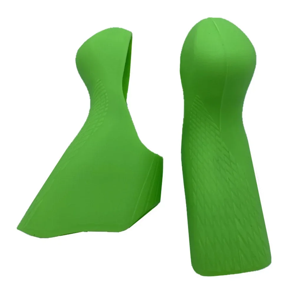 1 Stuks Fiets Remhendel Kappen Rubber Voor Shimano St-5700 105 Versnellingspook Cover Snelweg Fiets Accessoires: green