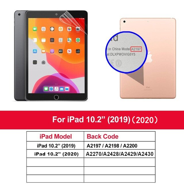 Película protetora de hidrogel para ipad, 7ª, 8ª, 10.2, 10.9, mini 4, 5, pro 11, 2020, air 4, 3, 2, 2020, 10.5, sem vidro: for ipad 7 8 10.2