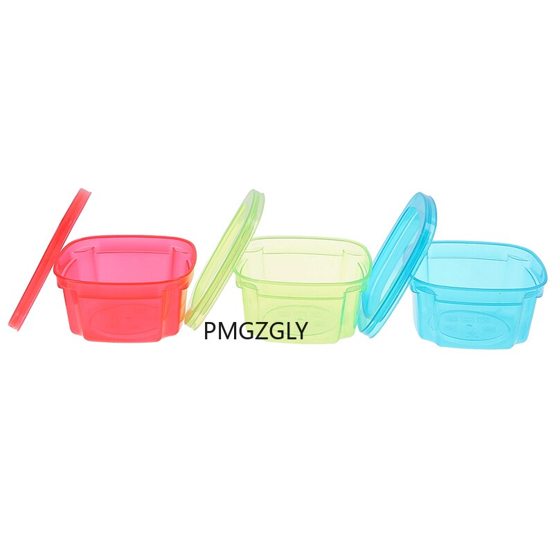 200ml babymad opbevaringsæsker beholder babysnacks opbevaringsbokse mini bærbare sprøde forseglede æsker født babymad opbevaring