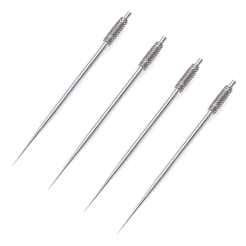 1/6/10/12Stck Küche draussen Titan Zahnstocher Edelstahl Metall Halfter Keychain Wiederverwendbare Lebensmittel Gabel für Reise Camping
