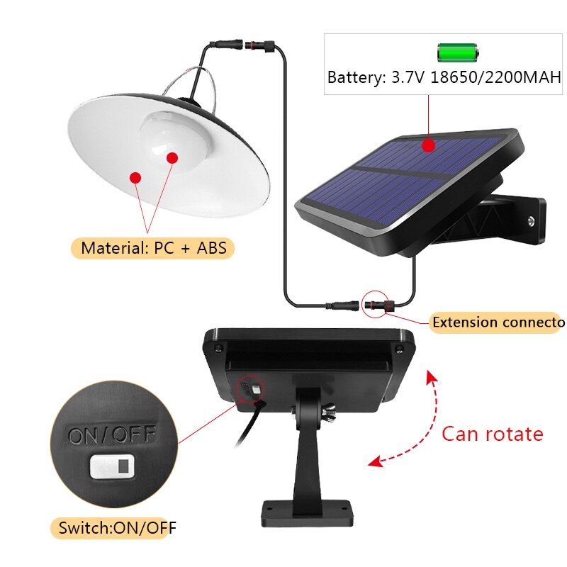 Outdoor Solar Light, Decorative Solar Shed Lights, IP65 Waterproof Remote Control For Backyard Garden Patio-Super Bright Pendan