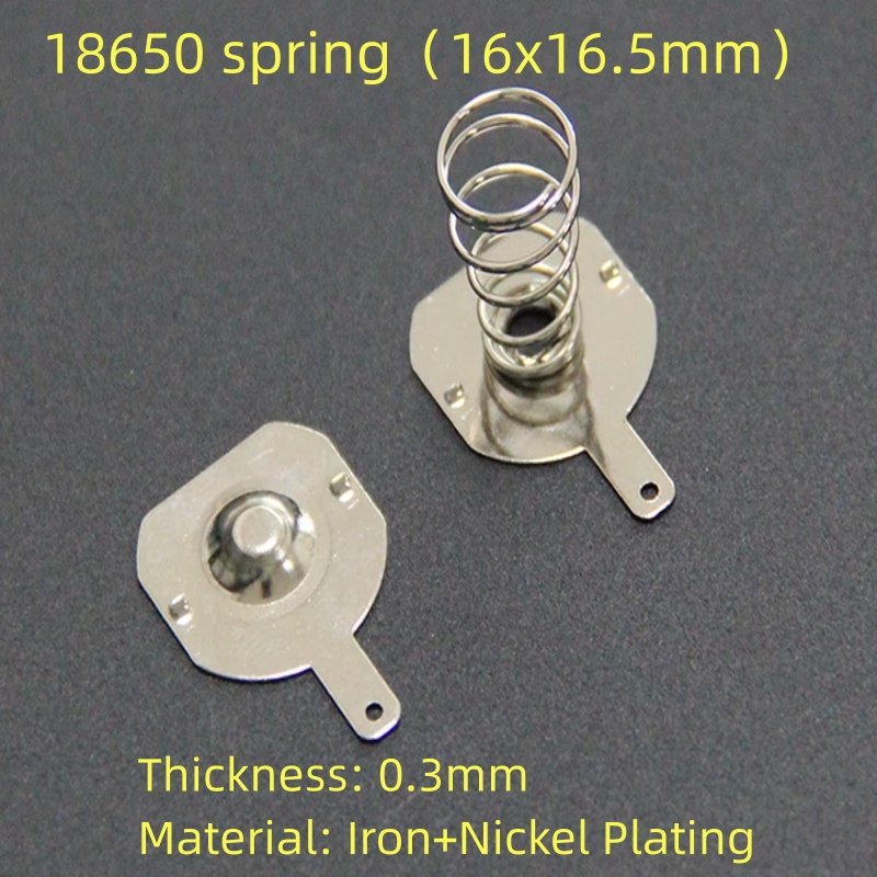 Darmowa dostawa 50 par 18650 pozytywnej i ujemnej pojedynczej stykowej płyty sprężynowej