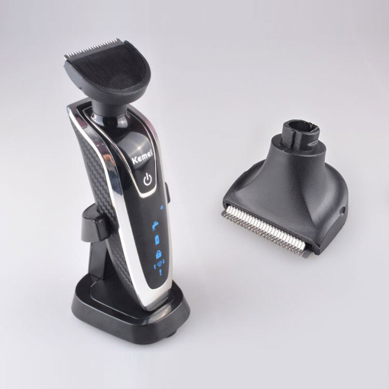 Kemei elektrisch scheerapparaat voor mannen, oplaadbaar, 4 in- in-1 zwevend scheerapparaat met vier mesjes, vervangende kop, elektrisch scheerapparaat  d40