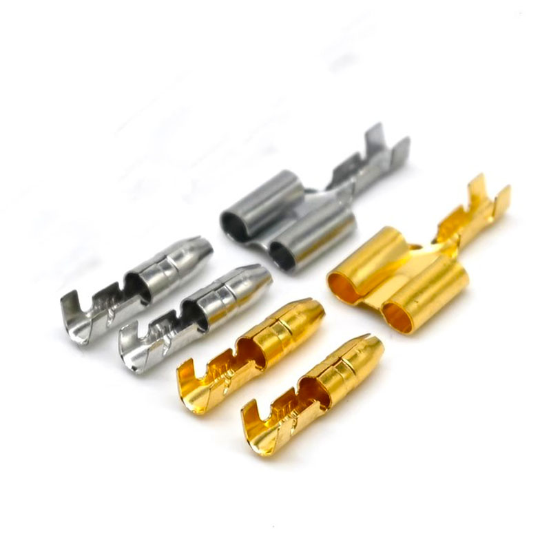 10/20/50 juegos de herramientas para coche 4,0 terminal tipo bala conector de cable eléctrico para coche verde 4mm macho + hembra 1: 2 terminal de prensado en frío