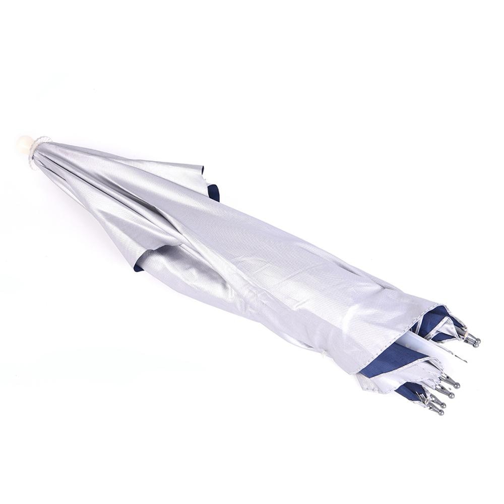 25,5 "paraguas sombrero plegable cabeza sombrero con paraguas manos libres sombrilla de protección solar para senderismo Camping pesca deporte al aire libre