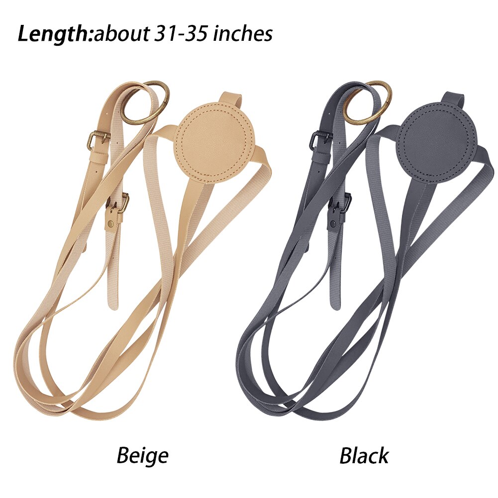 Patio Flower Pot Indoor Outdoor Plant Hanger Home Hanging Basket Adjustable Length Flexible Garden Faux Leather Portable Balcony