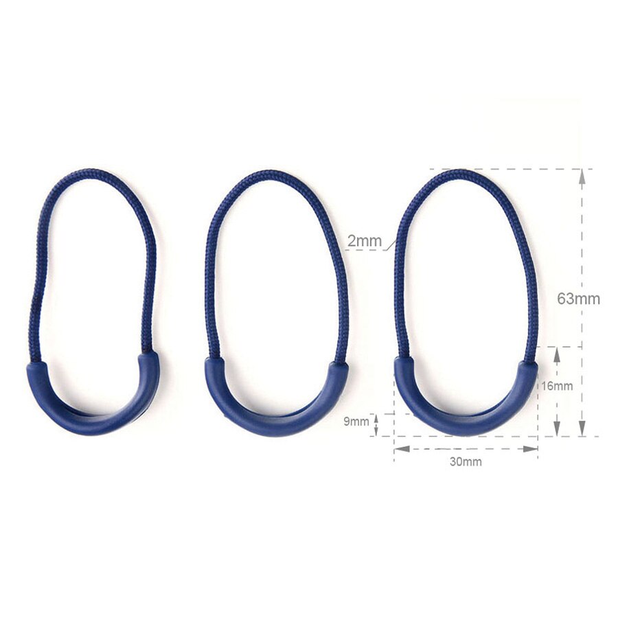 11 stuks plastic ritstrekkers 11 kleuren touwuiteinden slot ritsclip gesp voor kleding rugzak bagage accessoires
