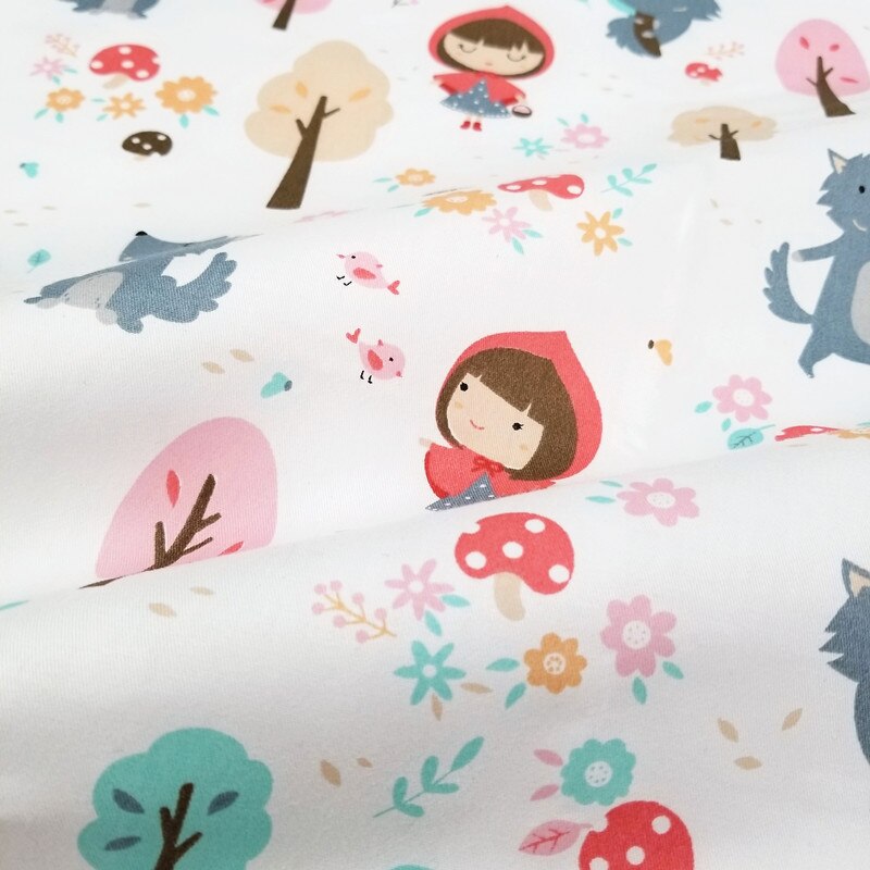 50*160cm tejidos de algodón 100% tela de algodón estampado de niña tela de sarga de costura DIY patchwork tela de ropa de tela