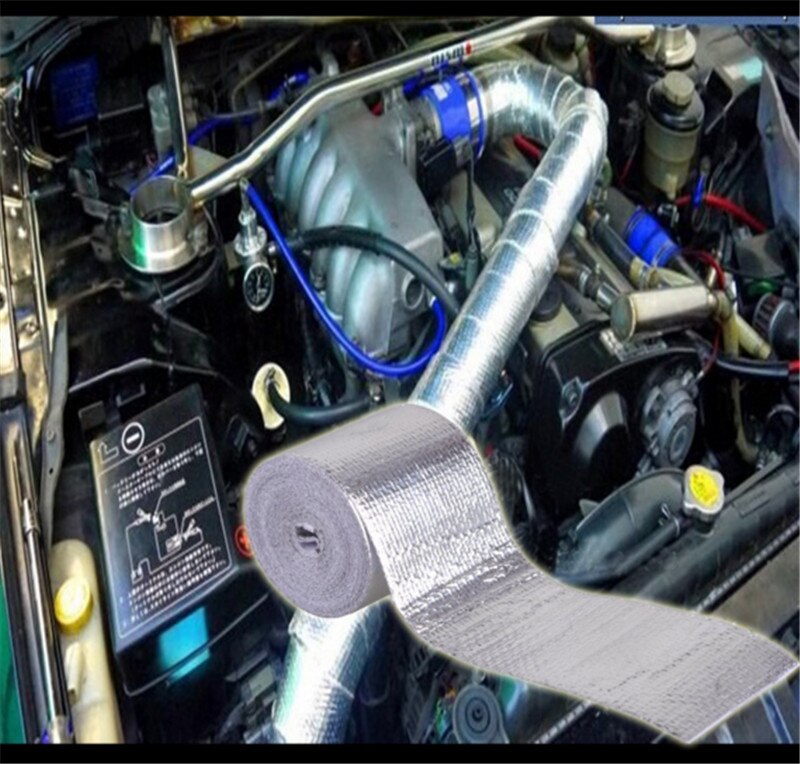 5cm*5meters Reflect A silver Thermal Tape Intake Wrap Reflective Heat Barrier Self Adhesive Engine Heat Protection Resistant