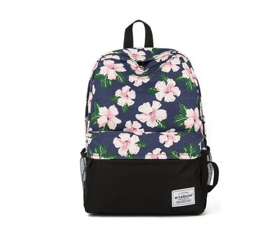 Miyahouse Bloemen Afdrukken Rugzak Vrouwen Canvas Reizen Mochila Schooltas Voor Tiener Meisjes Verse Stijl Rugzak: 803a