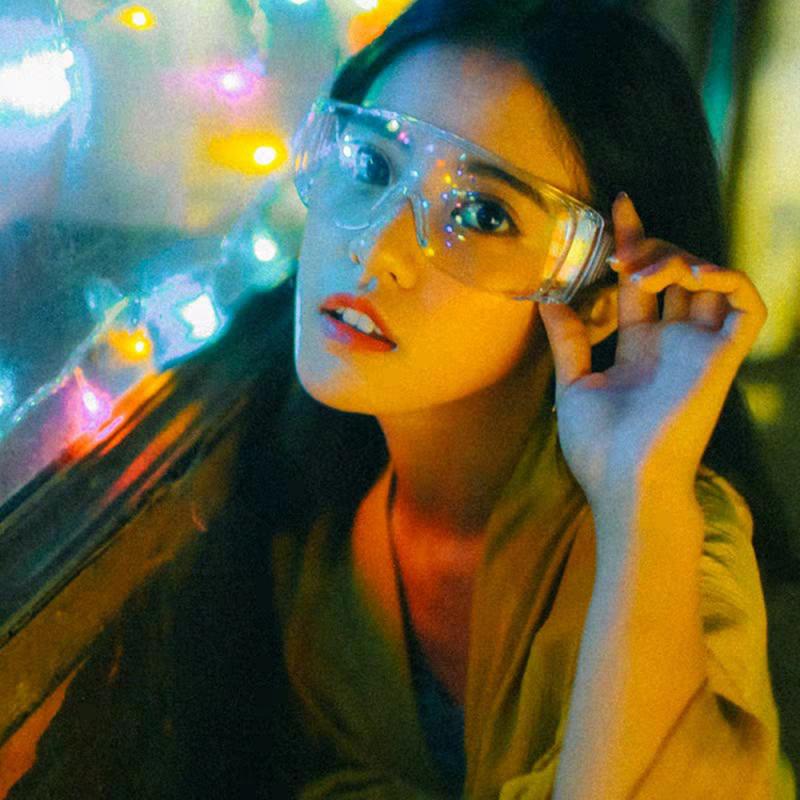 Motorcycle PC-Safety Glasses Eye Protection Anti-Dust Shock Goggles Transparent Eyepiece UV Proteccion Women Men Sunglasses