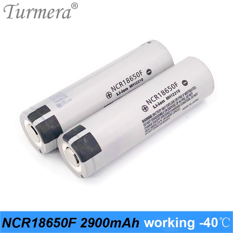 Turmera Originele NCR18650F 2900 Mah 8A 18650-40℃ Lage Temperaturen Voor Zaklamp Gebruik Oplaadbare 18650 Lithium Batterij
