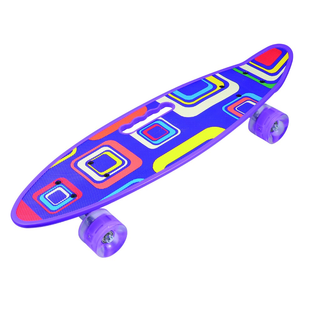 1pc Skateboard Four-wheel Scooter Outdoor Teenagers Skateboard Toy: Purple