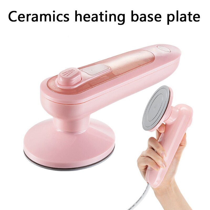 Household Handheld hanging Iron Portable Iron Electric Garment Steamer Mini Ironing Machine For Home Travel Fast Heat 220V: Ceramics Base Plate