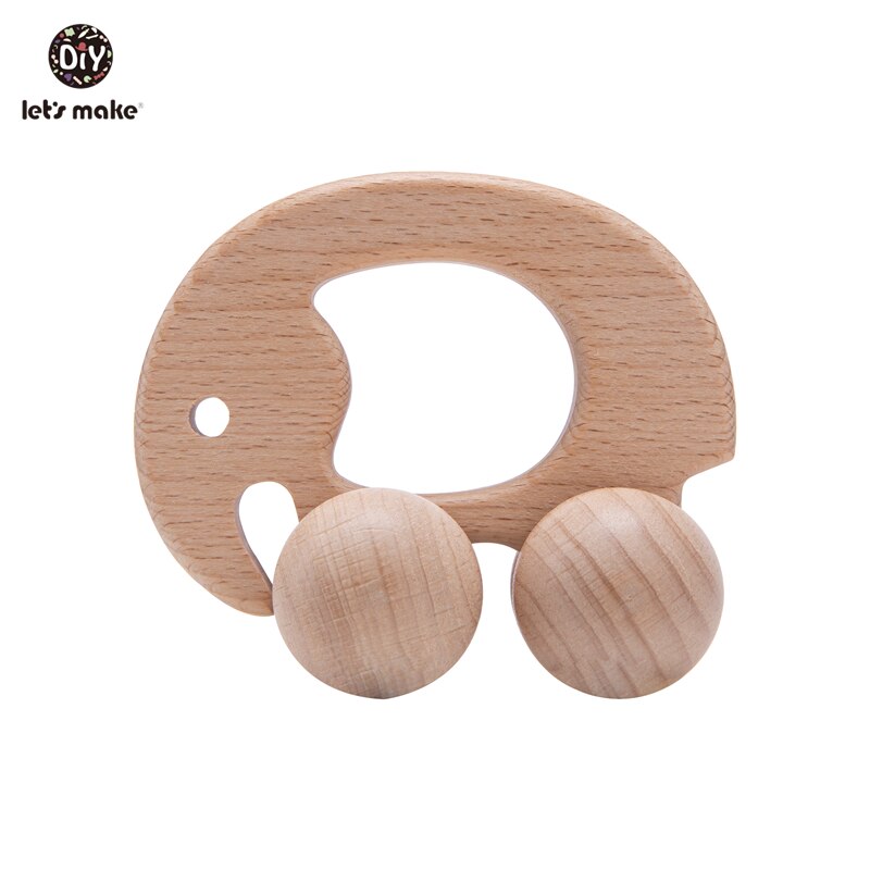 Lassen sie Machen Buche Holz Spielzeug 0-12Month 1PC Baby Spielzeug Elefanten Hedgehog Schildkröte Auto Pädagogisches Kleinkinder Entwicklungs Newbron: 4