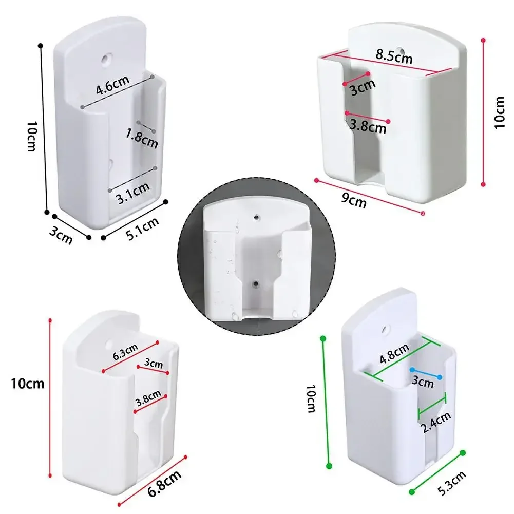 1 stks Airconditioner Afstandsbediening Houder Universele Witte Wandmontage Opbergdoos Afstandsbediening Houder Telefoon Oplaadbeugel