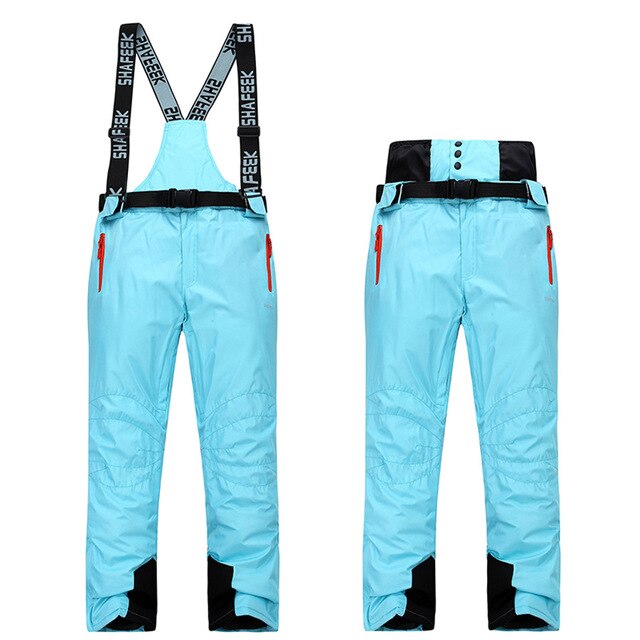 Women Ski Suit Brands Winter Warm Waterproof Windproof Clothes Snow Pants and Jacket Skiing and Snowboarding Suits: pants6 / L