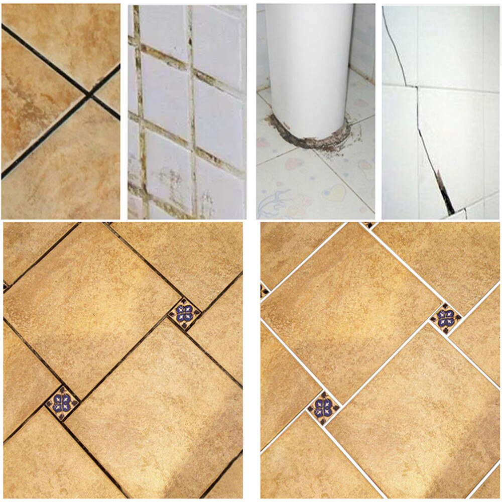 150ml Tile Grout Bathroom Reform Waterproof Tile Gap Refill Agent Tile Reform Coating Mold Cleaner Tile Sealer Repair Glue