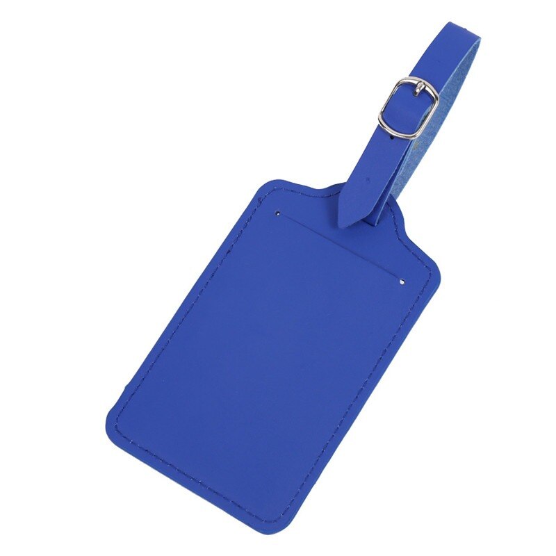 Leder Koffer Gepäck Schild Labe Anhänger Handtasche Reise Name Ich würde AddressAccessories Tragbare Etikett: Blau