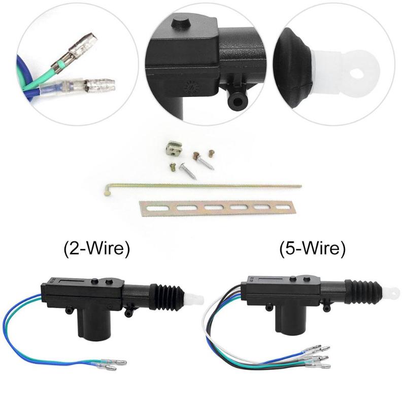 Système de verrouillage automatique | Actionneur de serrure de porte centrale de voiture moteur 12V voiture système de verrouillage automatique, actionneur Type pistolet simple, Kit de moteur,