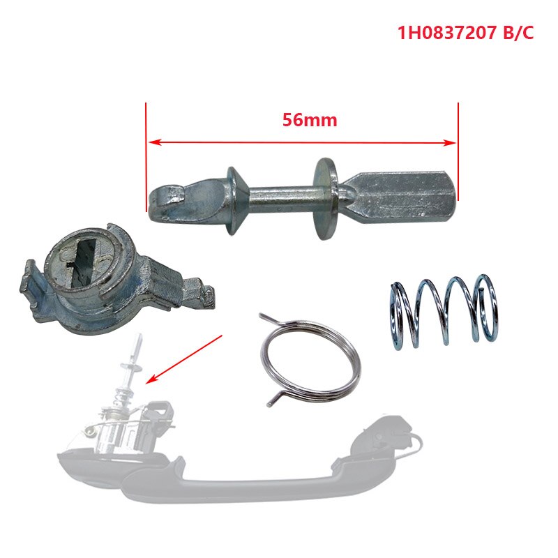 Kit de réparation de serrure de porte de voiture, pour VW Golf III Golf III Variant VENTO 1991-1999 1H0837207C 1H6 827571: Lock core connector