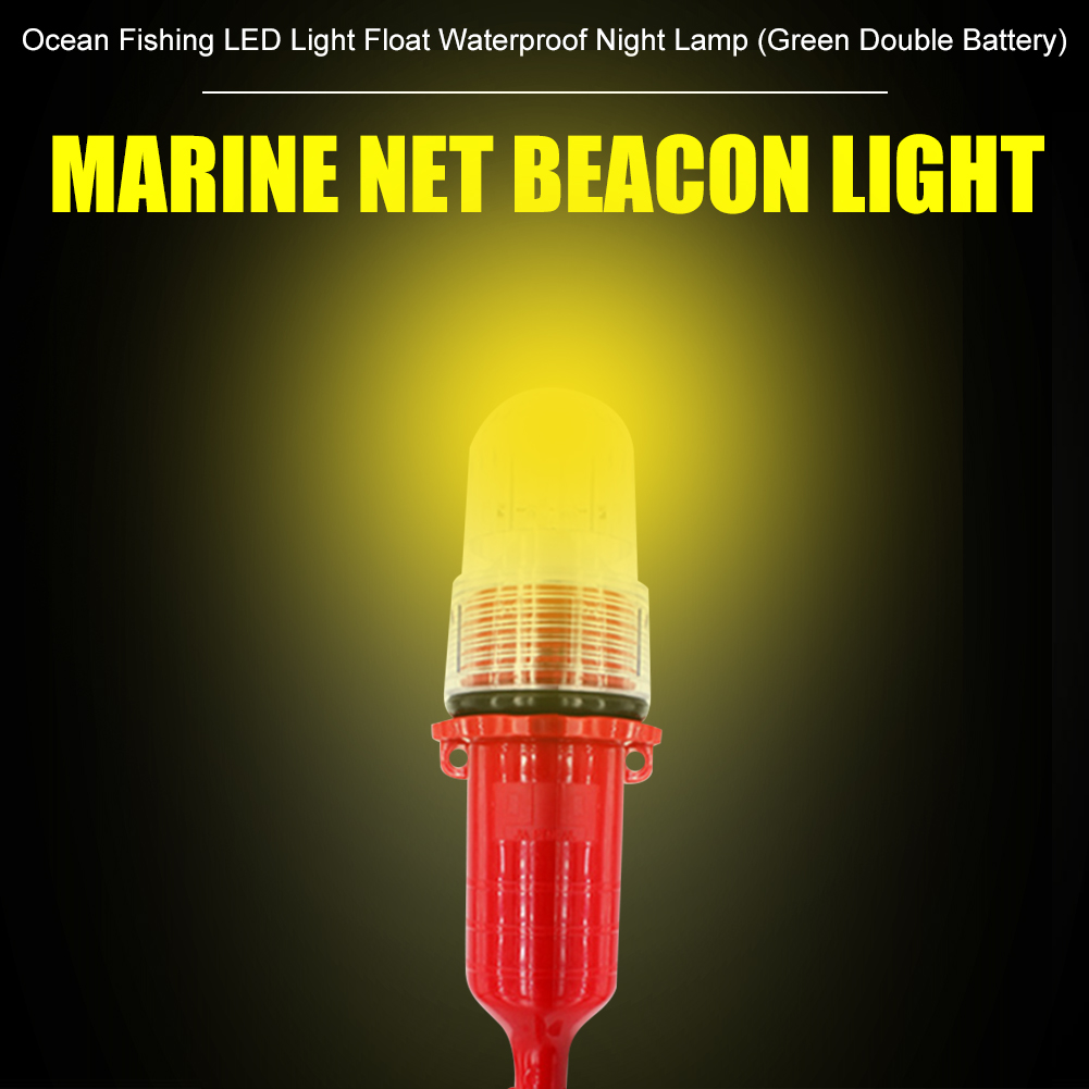 LED Waterproof Lights Fishing Net Bobber Fishing Float Boat Fishing Night Warning Lamp For Ocean Fishing Accessories