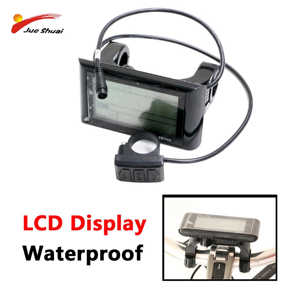 JS E-Bike LCD Display Waterproof Speedometer Wireless Bicycle Computer Connect Accessories Cycling Potentiometer Sensor Panel