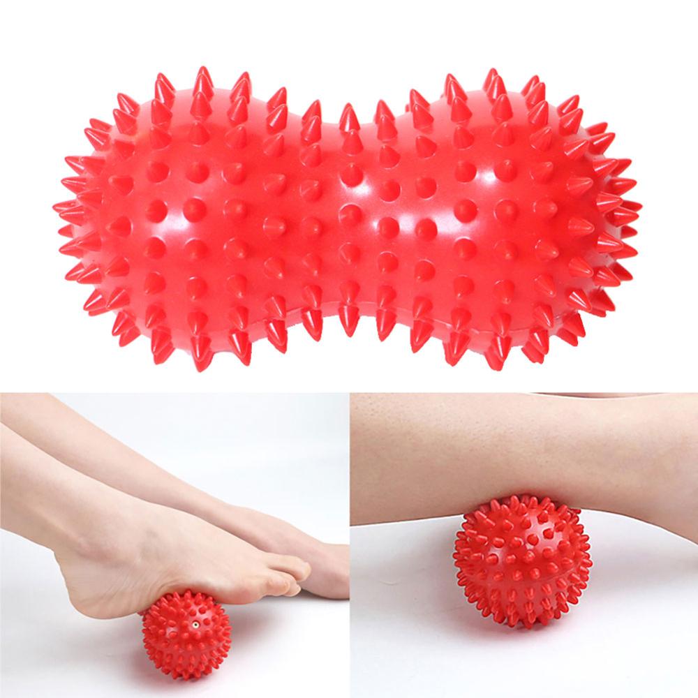 Peanut Massage Ball Spiky Trigger Point Relief Muscle Pain Stress Sensory Ball Therapy Health Care Gym Muscle Relax Apparatus