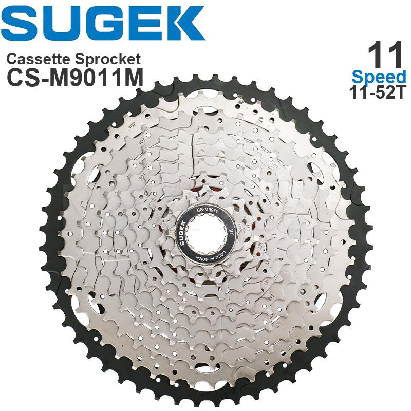 SUGEK 11/12/13 Speed Cassette Sprocket 50/52T DEORE M5100 M6100 CS-M9011 12 13 Colorful HG Steel/Al compatible K7 XT GX MTB: M9011M 52T
