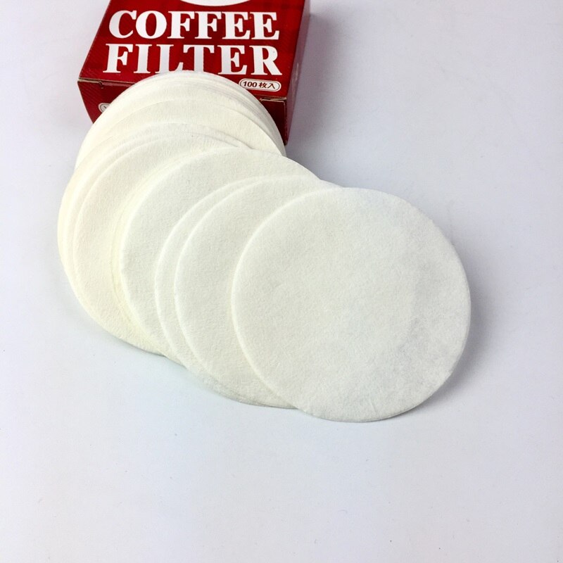 Filtros de papel de filtro de café redondos de 56mm, 60mm y 68mm para cafetera Espresso V60, herramientas de filtros, filtro de papel Café Moka, 200 Uds.: 56mm 200PCS / White