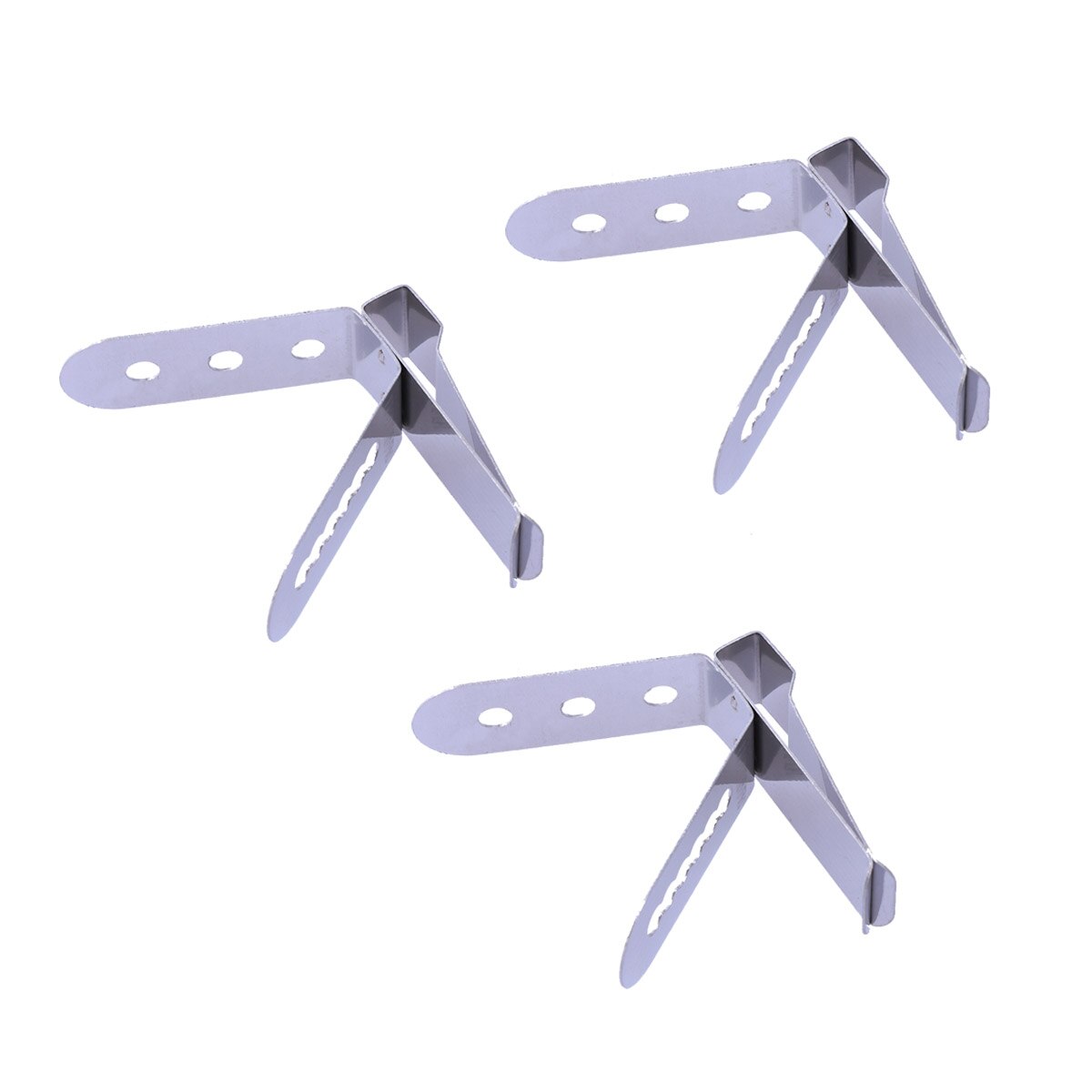 1-4 pcs Nontoxic Heat-Resisting Harmless Probe Clip Holder Stainless Steel Thermometer Holder for Measurement