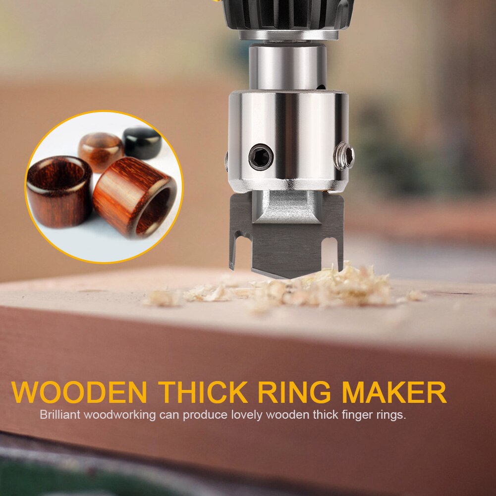 Wooden Thick Ring Maker Ring Drill Bit Multifunction Wooden Thick Ring Maker High Speed Steel Wood Drill Bits Set 15-24mm
