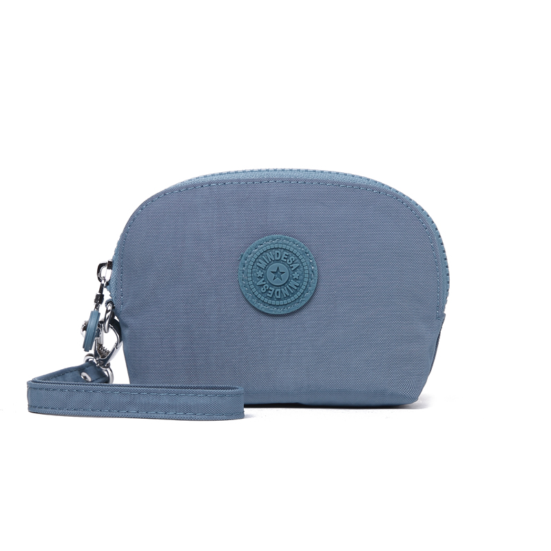 Mindesa portable nylon joker best small handbag ID case wallet coin purses waterproof: Blue