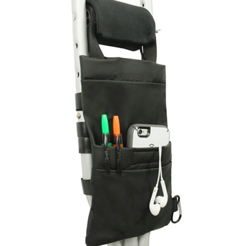 JayCreer-bolsa con almohadillas de agarre de mano de espuma, bolso para muletas de pierna rota con bolsillos de almacenamiento, ergonómico, ortopédico
