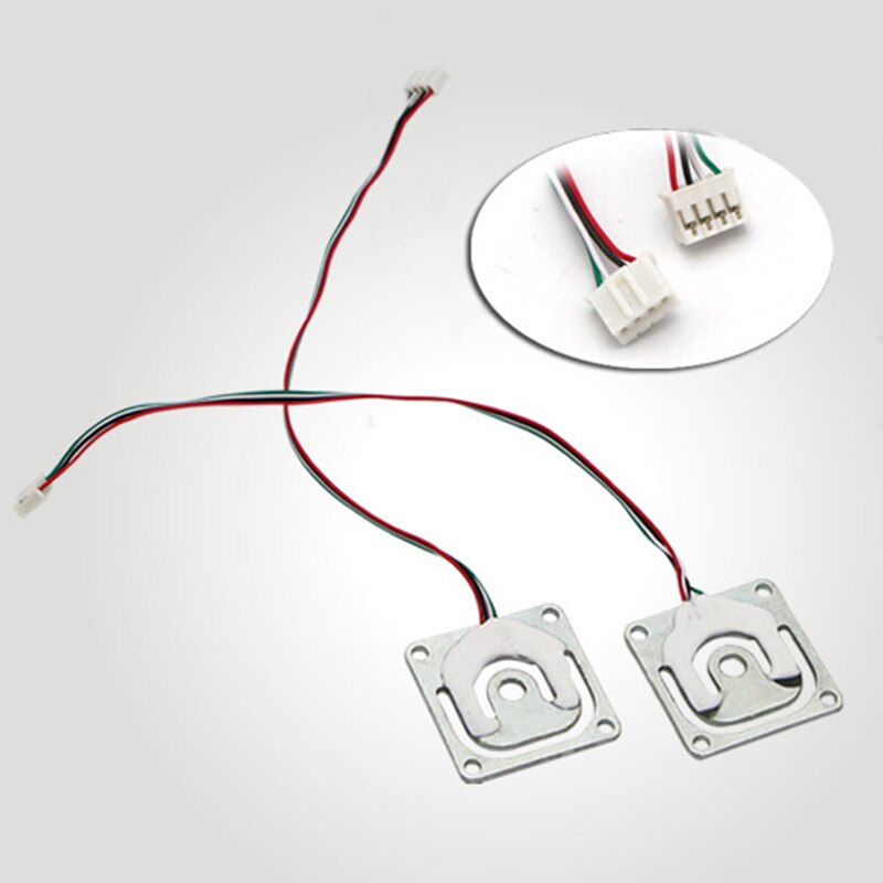 Newest 4pcs Weigh Sensor Thread Hole 50kg Bridge Resistance Strain Body Weighing Load