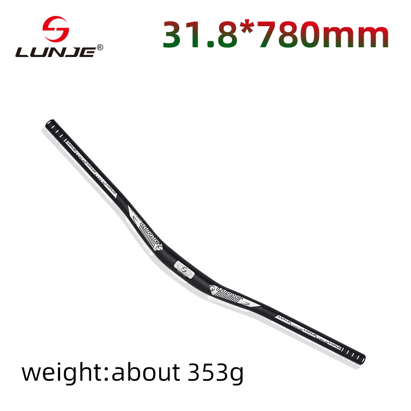 Kierownica roweru górskiego 31.8mm pion rowerowy 720/780/800mm uchwyt ze stopu aluminium MTB spadek poziome części rowerowe: Jasno szary