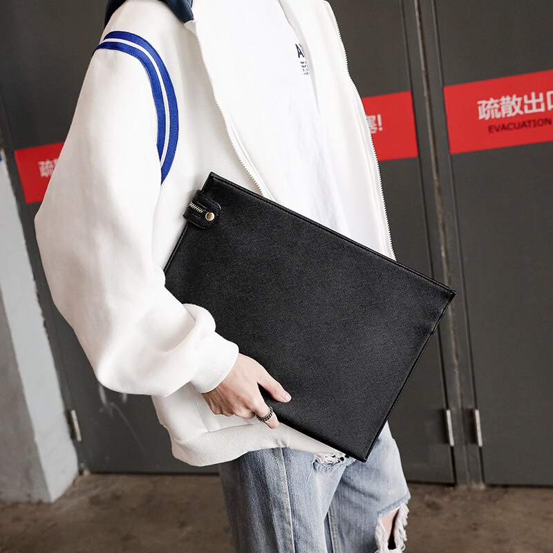 Atacado nova edição han saco de mão bolsa de negócios e lazer cidade menino fino envelope saco pasta a4 saco de papel