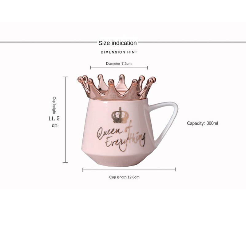 Cartoon Porselein Cup Keuken Tool Crown Keramische Thema Melk Koffie Mokken Drink-Ware Voor Kinderen Kerst Woonaccessoires