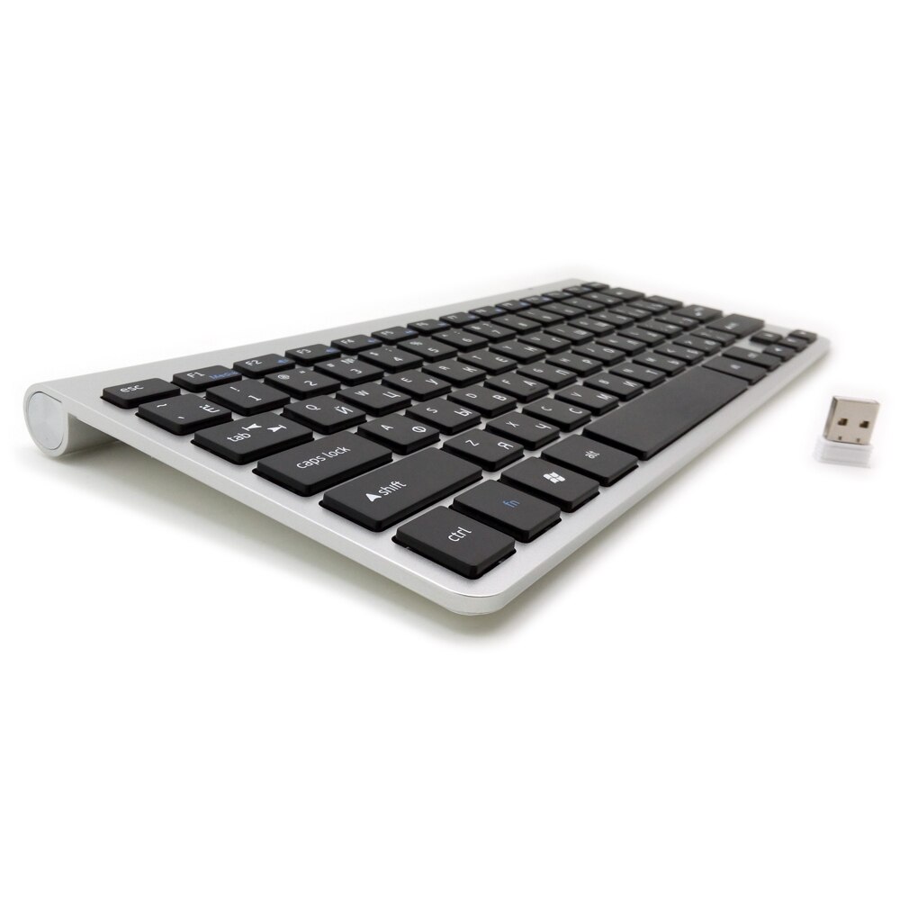 Russische Tastatur Ultra Dünne Stumm Drahtlose Tastatur Schere 2,4G Tastatur für Mac Fenster XP 8 7 10 Aussicht Android TV Kasten