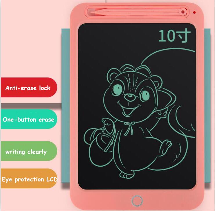 Portable LCD Writing Tablet Graffiti drawing boogie board Drawing Tablets Digital Drawing Tablet Handwriting Electronic Board: Red