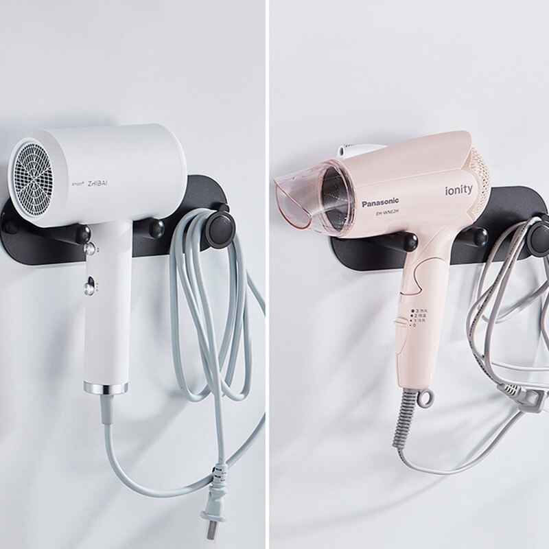 Badkamer Planken Zwart Föhn Houder Wandmontage Opbergrek Zilver Keuken Plank Voor Dyson Supersonic Föhn Houder