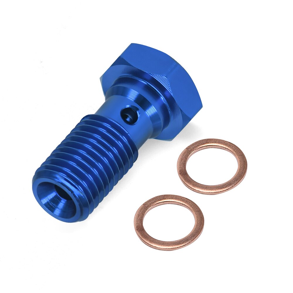 Banjo-tornillos de cilindro maestro de freno delantero/trasero, Perno de pinza de manguera de freno, tornillo de embrague hidráulico, M10 x 1,25, 22mm, motocicleta: M10x1.25