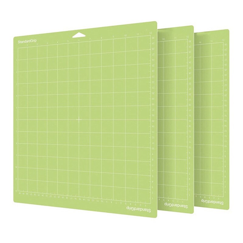 3 Pcs PVC Cutting Mat Grid Cutting Pads Cutting Plotter Pad Replacement Accessories for Cricut Maker: Green